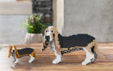 Basset Hound Dog Sculptures - LAminifigs , lego style jekca building set