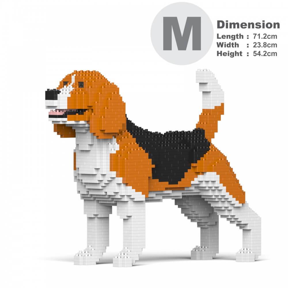 Beagle Dog Sculptures - LAminifigs , lego style jekca building set