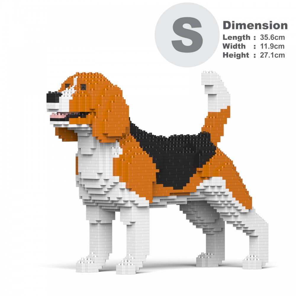 Beagle Dog Sculptures - LAminifigs , lego style jekca building set