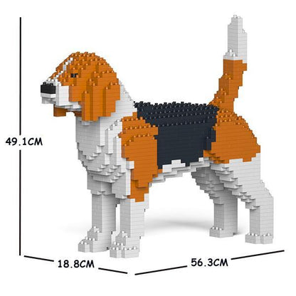 Beagle Dog Sculptures - LAminifigs , lego style jekca building set