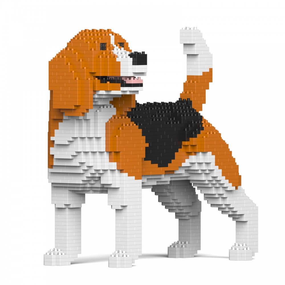 Beagle Dog Sculptures - LAminifigs , lego style jekca building set