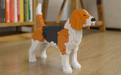 Beagle Dog Sculptures - LAminifigs , lego style jekca building set