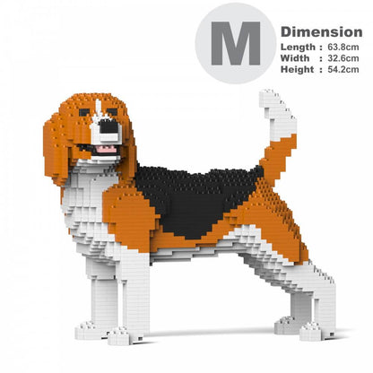 Beagle Dog Sculptures - LAminifigs , lego style jekca building set