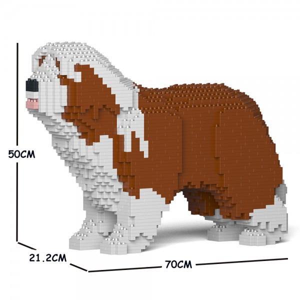 Bearded Collie Dog Sculptures - LAminifigs , lego style jekca building set