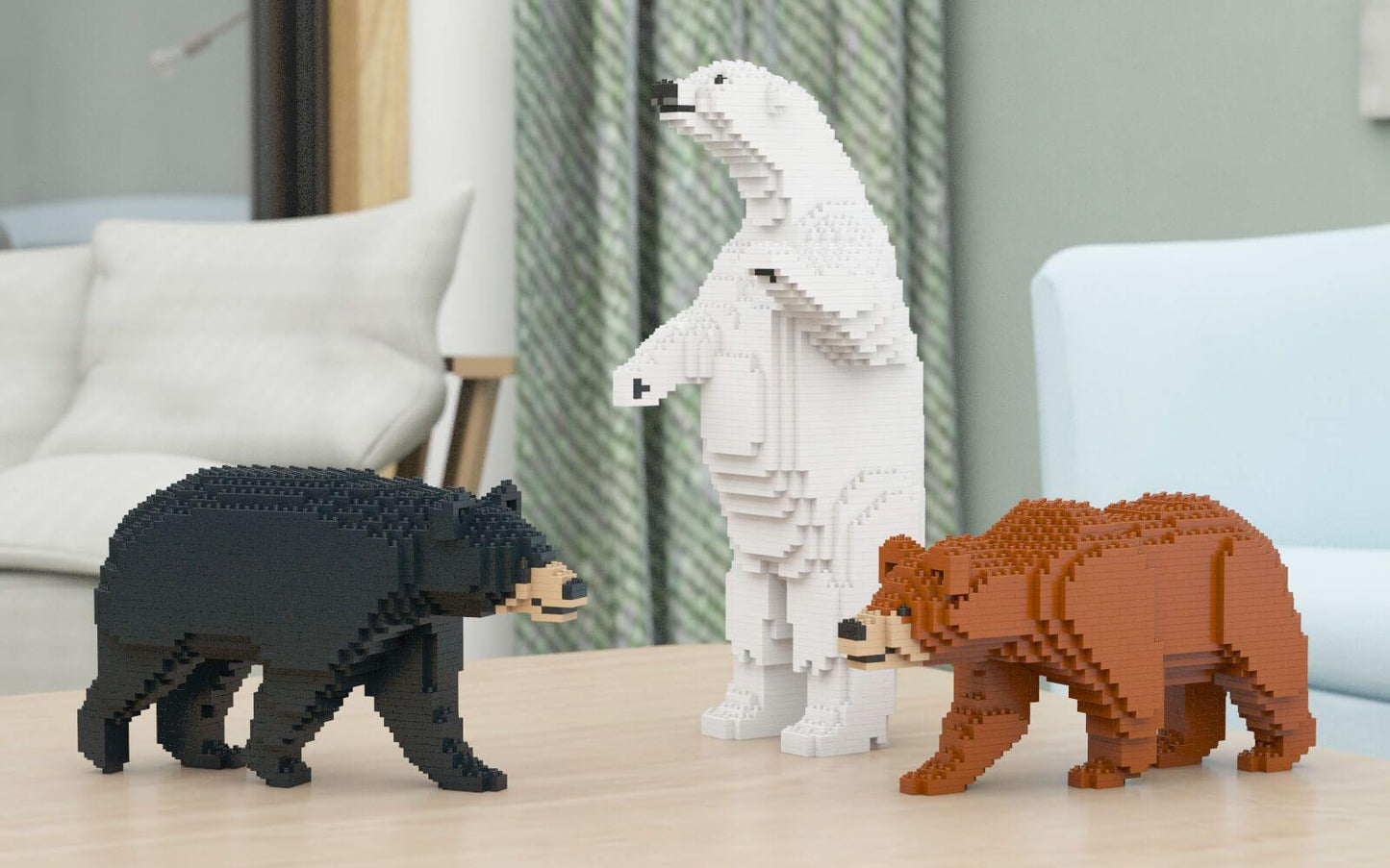 Bears Sculptures - LAminifigs , lego style jekca building set