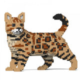 Bengal Cats Sculptures - LAminifigs , lego style jekca building set