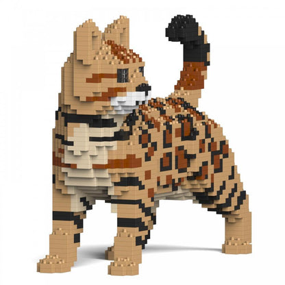 Bengal Cats Sculptures - LAminifigs , lego style jekca building set