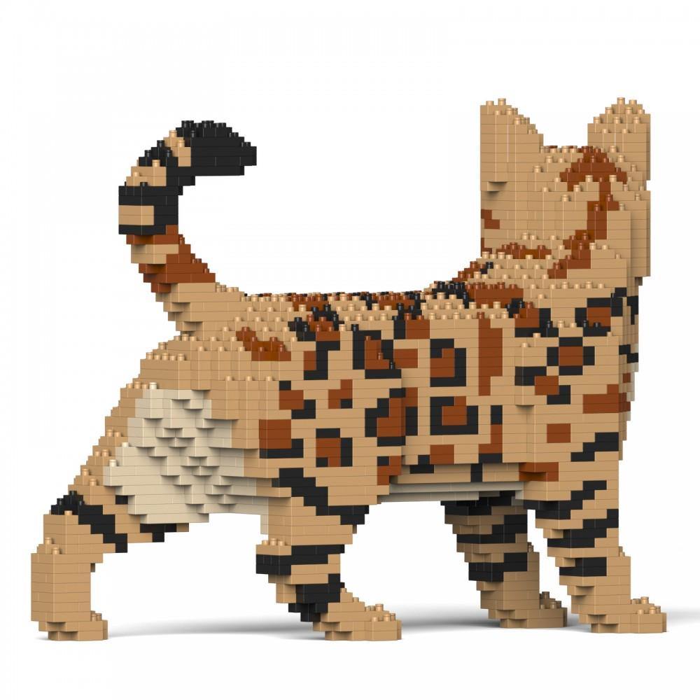 Bengal Cats Sculptures - LAminifigs , lego style jekca building set