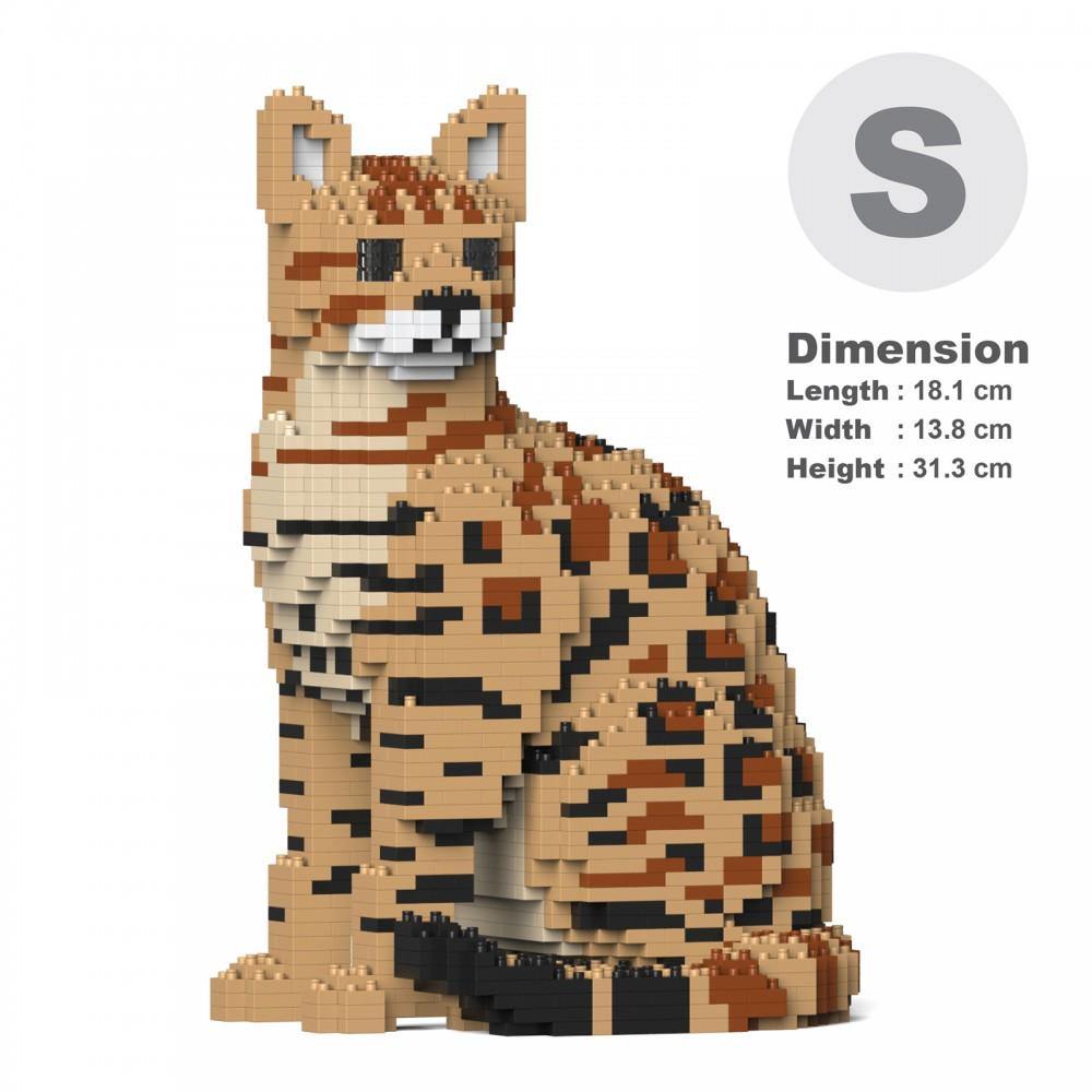 Bengal Cats Sculptures - LAminifigs , lego style jekca building set