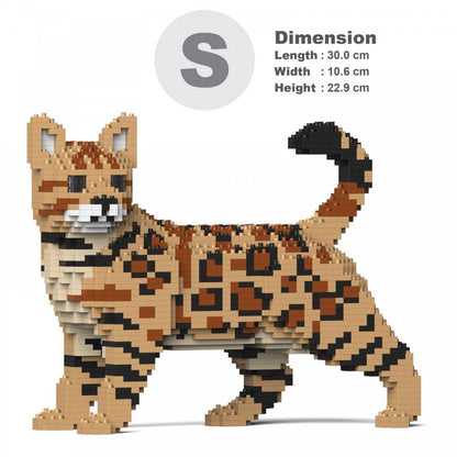 Bengal Cats Sculptures - LAminifigs , lego style jekca building set