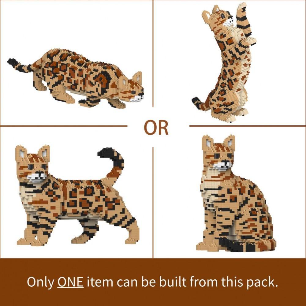 Bengal Cats Sculptures - LAminifigs , lego style jekca building set