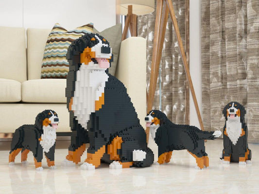 Bernese Mountain Dog Sculptures - LAminifigs , lego style jekca building set