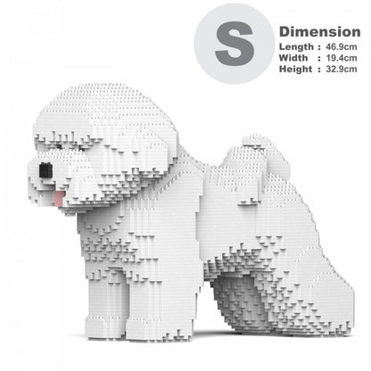 Bichon Frise Dog Sculptures - LAminifigs , lego style jekca building set