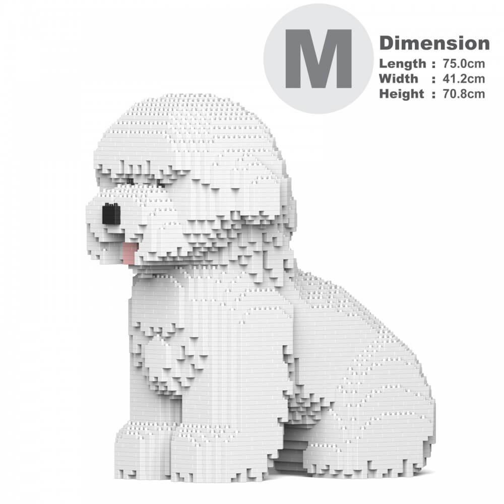 Bichon Frise Dog Sculptures - LAminifigs , lego style jekca building set