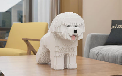 Bichon Frise Dog Sculptures - LAminifigs , lego style jekca building set