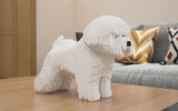 Bichon Frise Dog Sculptures - LAminifigs , lego style jekca building set
