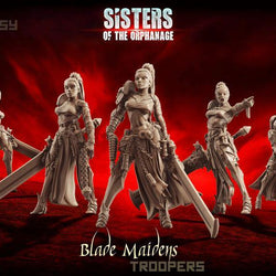 Blade Maidens - Troops - LAminifigs , lego style jekca building set