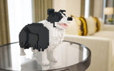 Border Collie Dog Sculptures - LAminifigs , lego style jekca building set