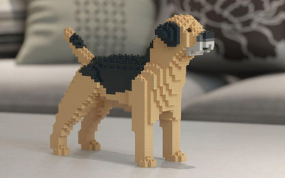 Border Terrier Dog Sculptures - LAminifigs , lego style jekca building set