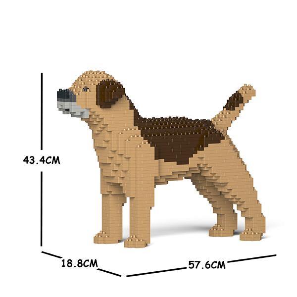 Border Terrier Dog Sculptures - LAminifigs , lego style jekca building set