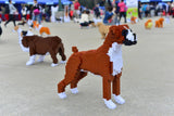 Boxer Dog Sculptures - LAminifigs , lego style jekca building set
