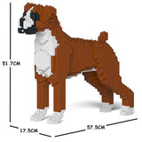 Boxer Dog Sculptures - LAminifigs , lego style jekca building set