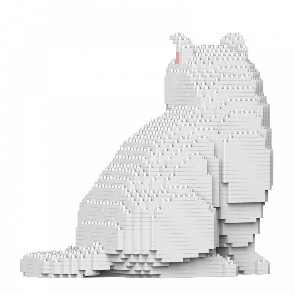 British Shorthair Cats Sculptures - LAminifigs , lego style jekca building set