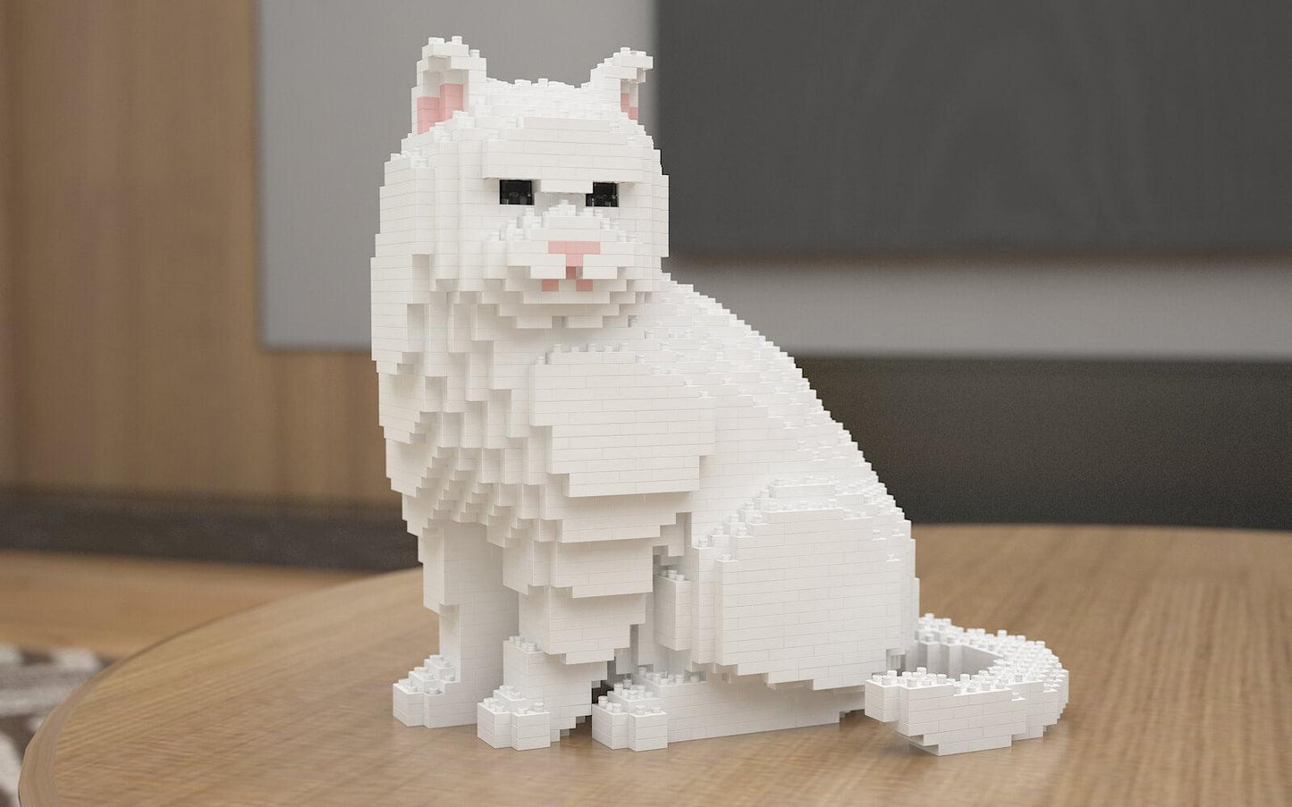 British Shorthair Cats Sculptures - LAminifigs , lego style jekca building set