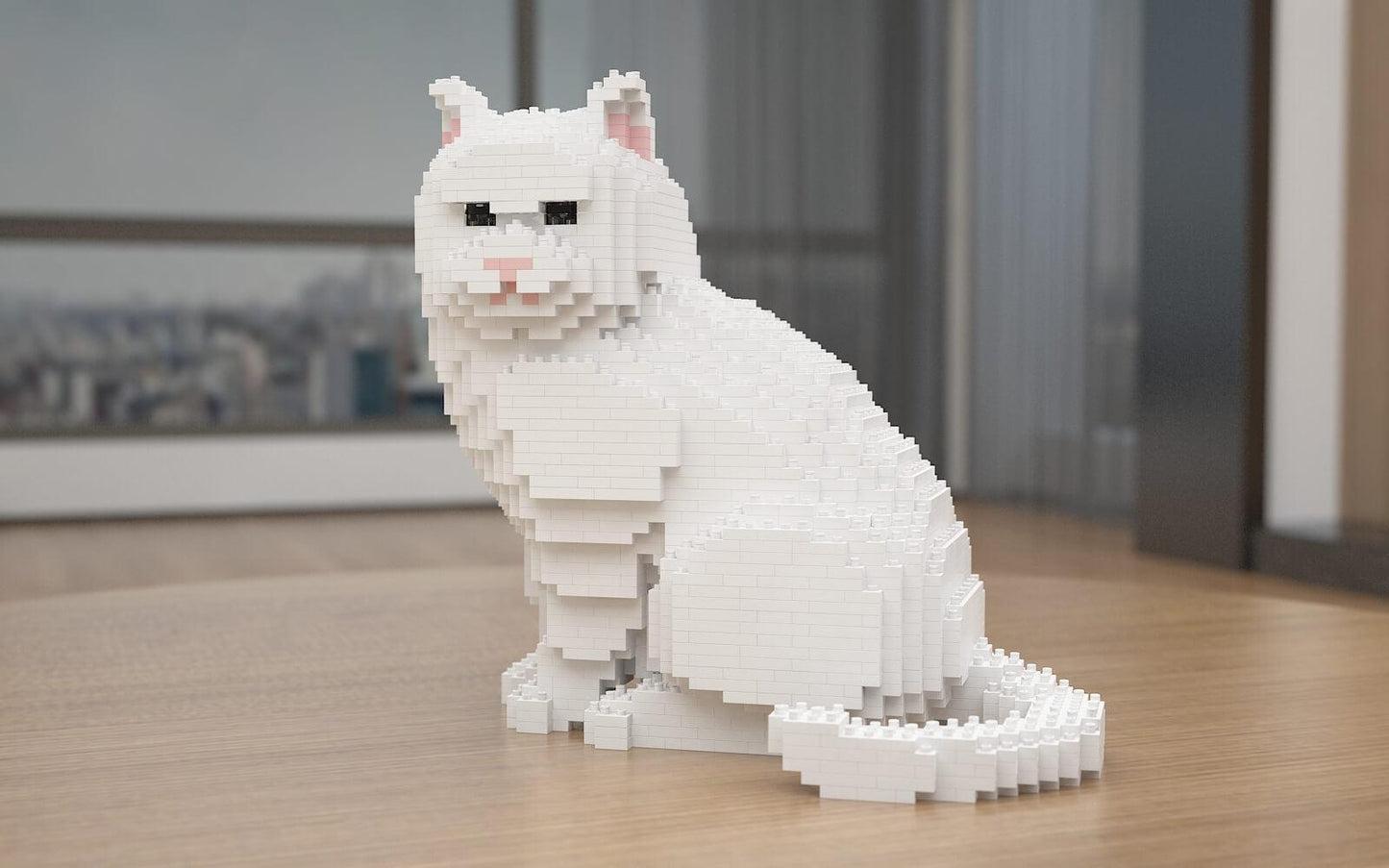 British Shorthair Cats Sculptures - LAminifigs , lego style jekca building set