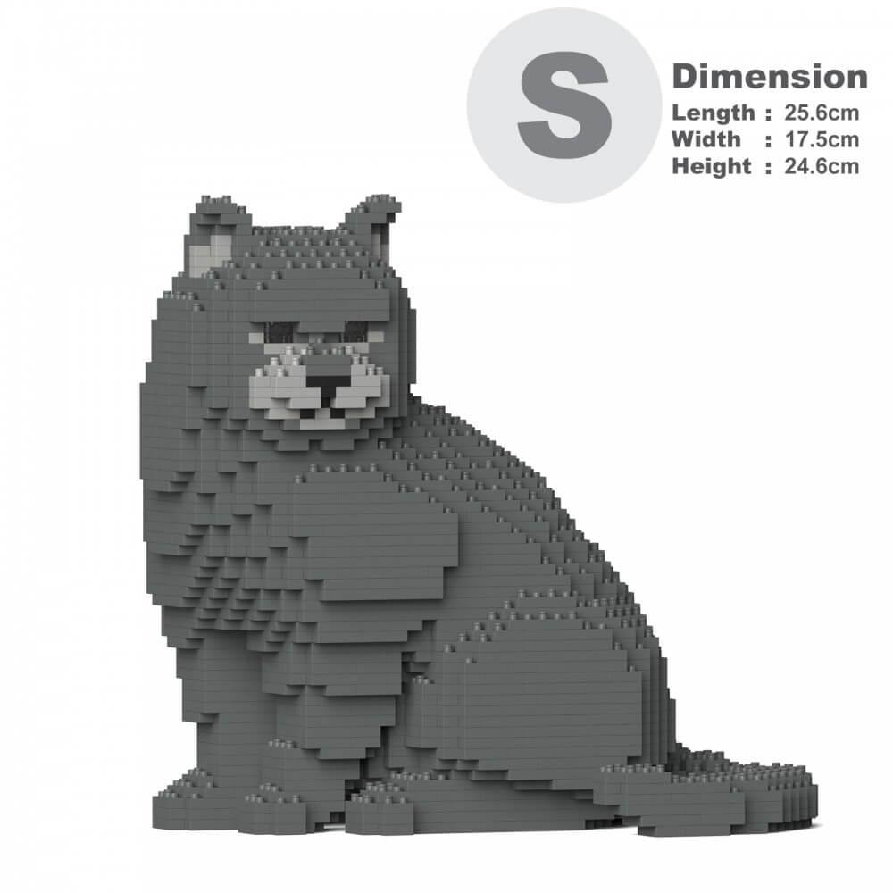 British Shorthair Cats Sculptures - LAminifigs , lego style jekca building set