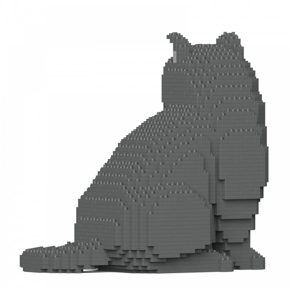 British Shorthair Cats Sculptures - LAminifigs , lego style jekca building set