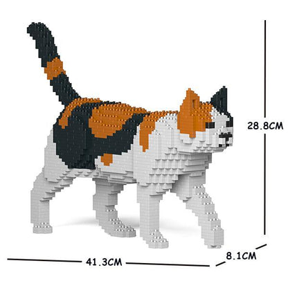 Calico Cats Sculptures - LAminifigs , lego style jekca building set