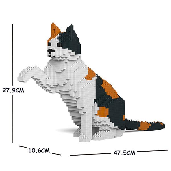 Calico Cats Sculptures - LAminifigs , lego style jekca building set