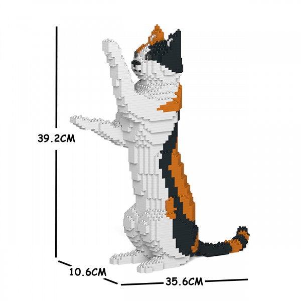 Calico Cats Sculptures - LAminifigs , lego style jekca building set