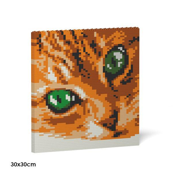 Cat Eyes Brick Paintings - LAminifigs , lego style jekca building set