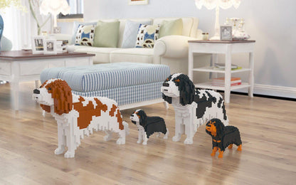 Cavalier King Charles Spaniel Dog Sculptures - LAminifigs , lego style jekca building set