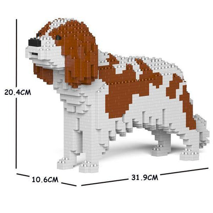 Cavalier King Charles Spaniel Dog Sculptures - LAminifigs , lego style jekca building set