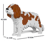 Cavalier King Charles Spaniel Dog Sculptures - LAminifigs , lego style jekca building set