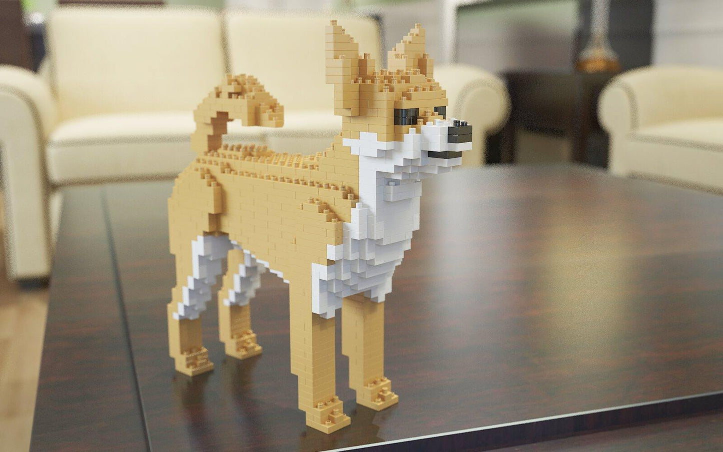 Chihuahua Dog Sculptures - LAminifigs , lego style jekca building set