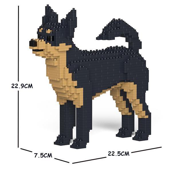 Chihuahua Dog Sculptures - LAminifigs , lego style jekca building set