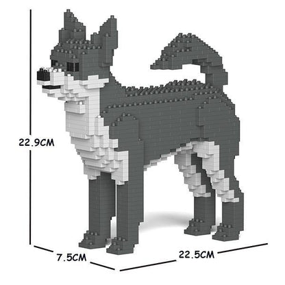 Chihuahua Dog Sculptures - LAminifigs , lego style jekca building set