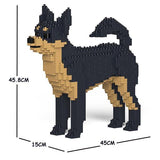 Chihuahua Dog Sculptures - LAminifigs , lego style jekca building set