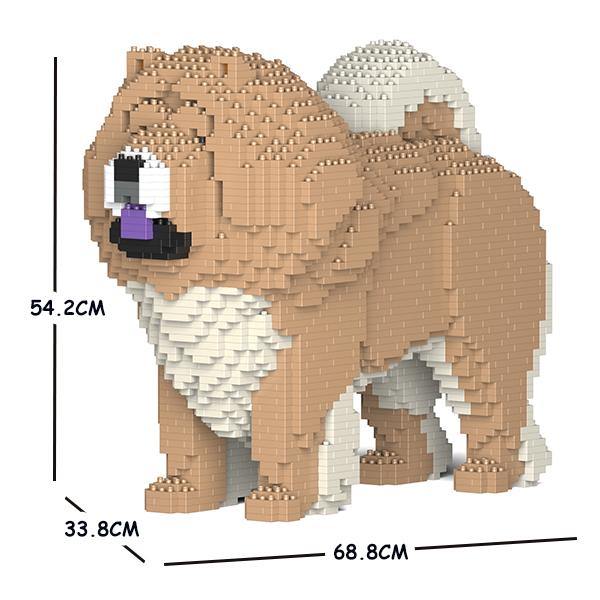 Chow Chow Dog Sculptures - LAminifigs , lego style jekca building set