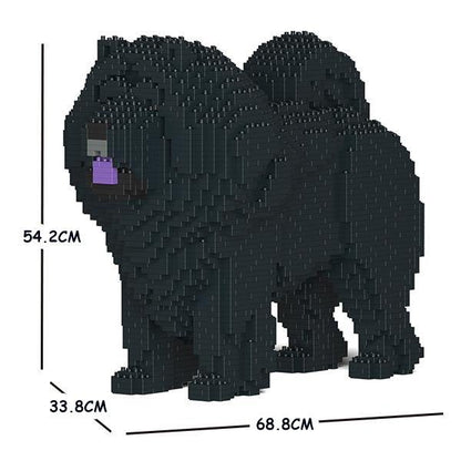 Chow Chow Dog Sculptures - LAminifigs , lego style jekca building set