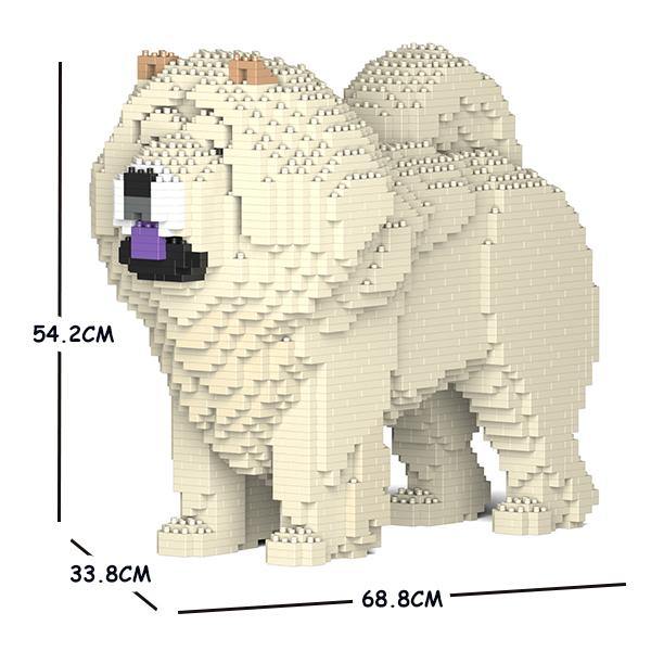 Chow Chow Dog Sculptures - LAminifigs , lego style jekca building set