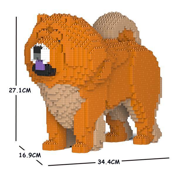 Chow Chow Dog Sculptures - LAminifigs , lego style jekca building set