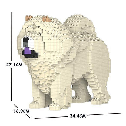 Chow Chow Dog Sculptures - LAminifigs , lego style jekca building set