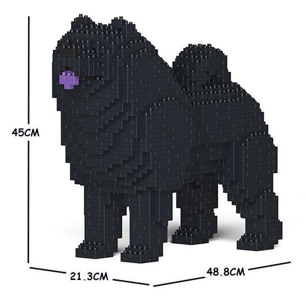 Chow Chow Dog Sculptures - LAminifigs , lego style jekca building set