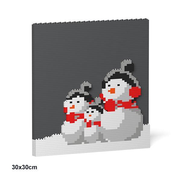 Christmas Brick Paintings - LAminifigs , lego style jekca building set