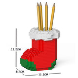 Christmas Sock Pencil Cups Building Kits - LAminifigs , lego style jekca building set